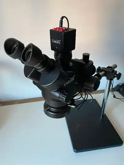 Eakins Stereo Trinocular Microscope, View more