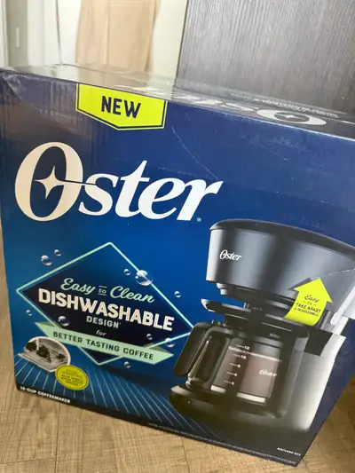 Brew your perfect cup with this brand new Oster 12-Cup Digital Coffee Maker, designed for ease and c...