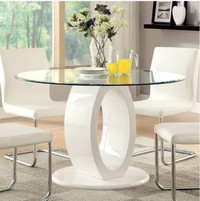 Mcswain Round Glass Dining Table for sale