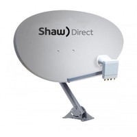 Shaw Direct 60E & 75E  Satellite Dish with XKU LNBF