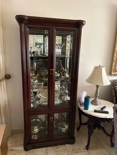 Mahogany display cabinet, View more