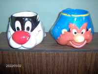 Looney Tunes, Sylvester and Yosemite Sam Ceramic Mugs