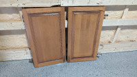 Set of 2 Solid Maple Cabinet Doors - 17"x30"x3/4" / Cardinal