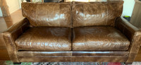 LEE Furniture Leather Couch/Sofa (2) - Made in USA