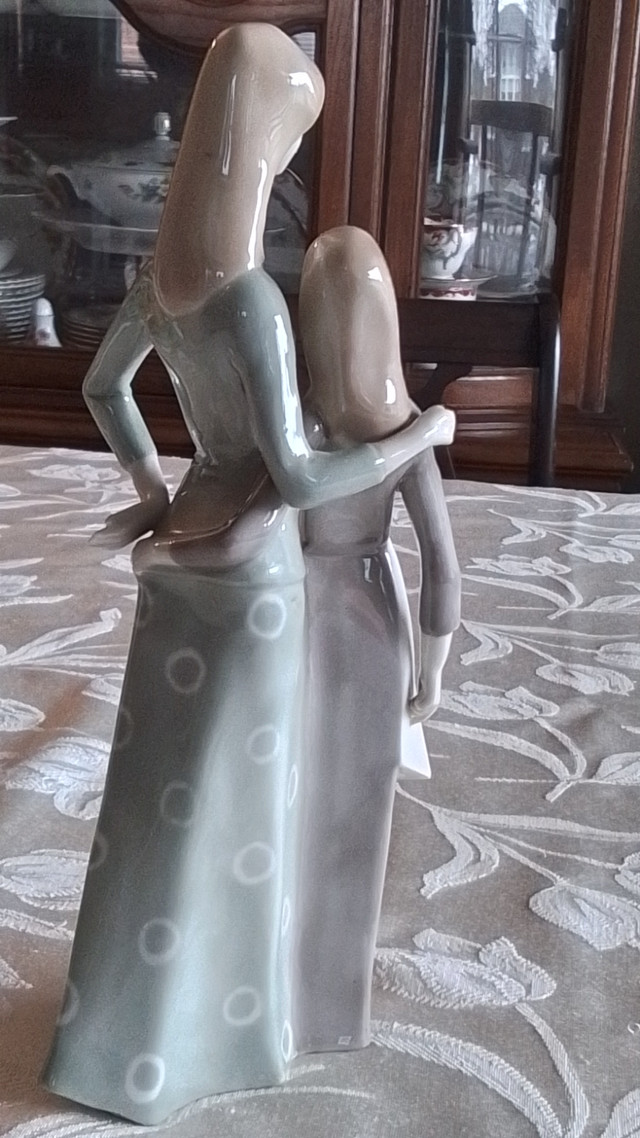 GDR CROWN MOTHER/DAUGHTER PORCELAIN FIGURINE in Arts & Collectibles in City of Toronto - Image 2