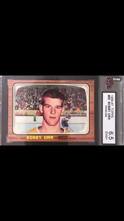 Bobby Orr  Original Rookie Card ( exceptional centering premium, View more