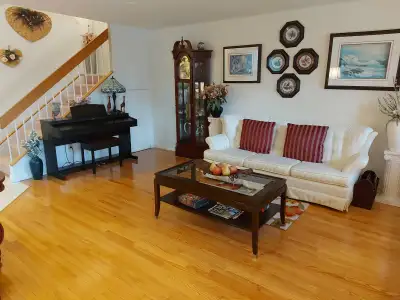 Dark brown Wooden Coffee Table with Removable glass top $100, View more