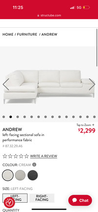 Structube Andrew Sectional Sofa