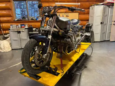 1980 CBX Street Fighter. 6 cylinder engine runs and drives but still a project. Front and rear of a...