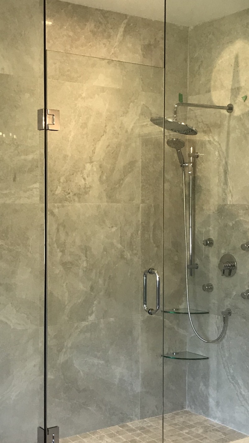 FRAMELESS SHOWER GLASS DOORS BATHTUB ENCLOSURES OFFICE ENTRANCES