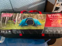 Coleman 8-person Skydome Tent with Screen Room, outdoor camping,