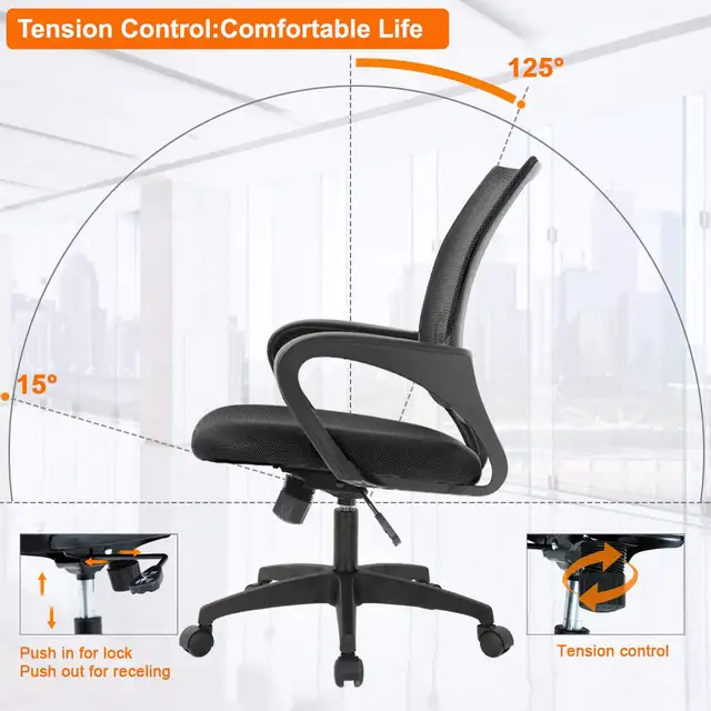 BestOffice Home Office Chair Ergonomic Desk Chair  in Chairs & Recliners in Markham / York Region - Image 6