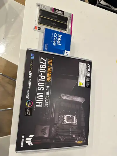 i7 14700k + ASUS Z790-Plus + 32gb DDR5 6400MHz RAM NEW, View more