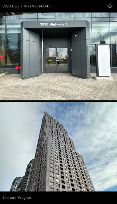 CG Tower! Located at Jane St. & HWY 7. Spacious and Bright 592 Sqft 1 Bedroom 1 Washroom Condo For L...