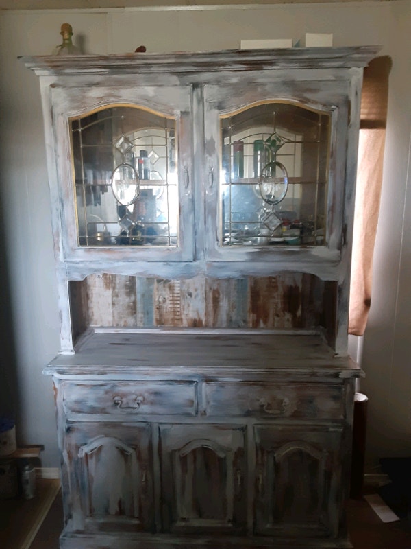 Custom solid oak China Hutches & Display Edmonton