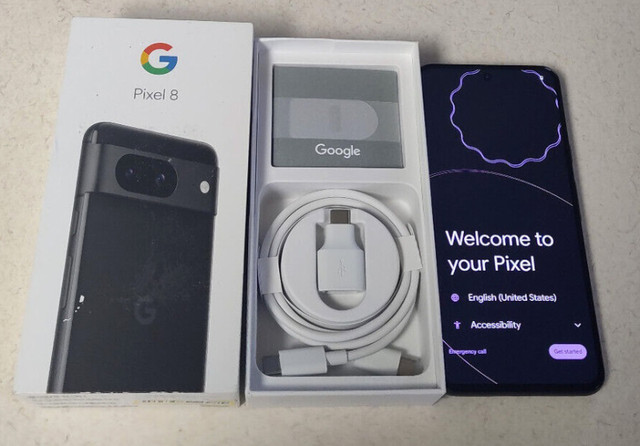 Google Pixel 8 128GB UNLOCKED android phone 5g smartphone 5g in Cell Phones in City of Toronto - Image 2
