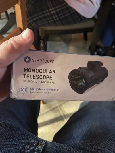 Explore the world with this new Starscope monocular telescope, boasting 10x magnification for crysta...