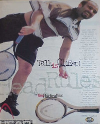 Andre Agassi tennis racquet