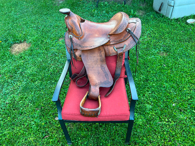 Custom Western Saddle. Maker "Solo Kennedy" Vernon BC 1973  CSM in Equestrian & Livestock Accessories in Mississauga / Peel Region