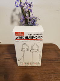 Wired headphones with mic