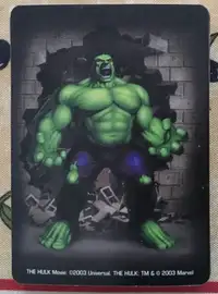 Cartes à jouer Hulk (2003)