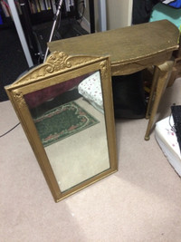 Antique/vintage hall table with matching mirror