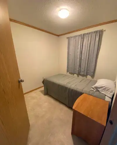 Private single room available for rent in Sparwood. Male renters only. Comes furnished with single X...
