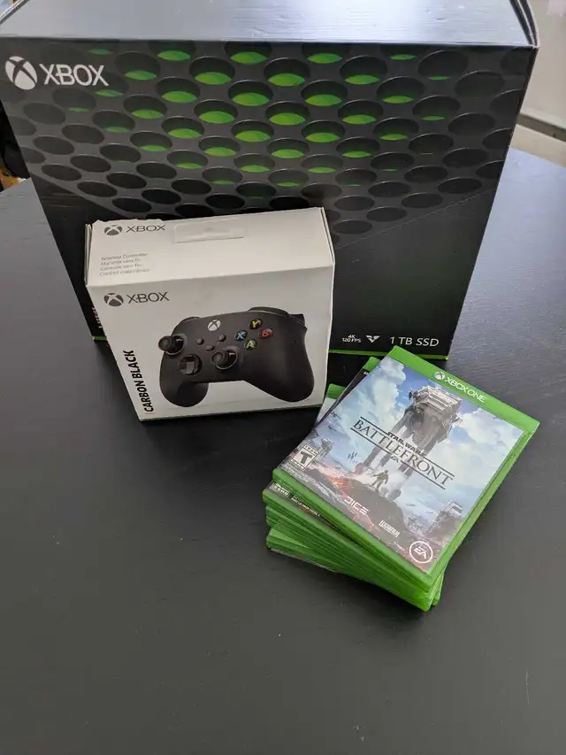 Xbox Series X 1To Noire + SSD 1To - Manette, Boîte, Excellent état