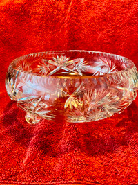 Vintage Pinwheel Large Crystal Bowl