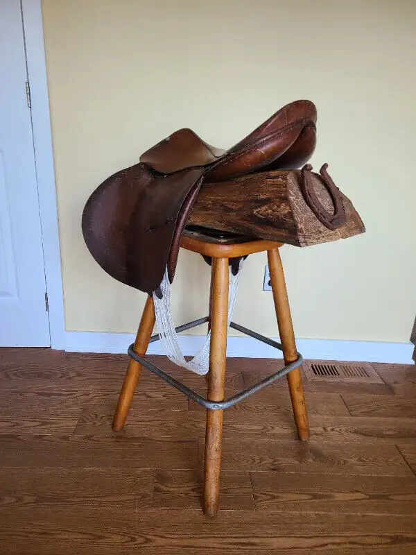 Swivel Saddle Bar Stool- Unique! in Chairs & Recliners in Oakville / Halton Region - Image 6