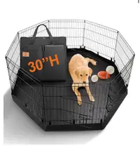 Puppy Playpen Indoor - 8 Panels 30”H Dog