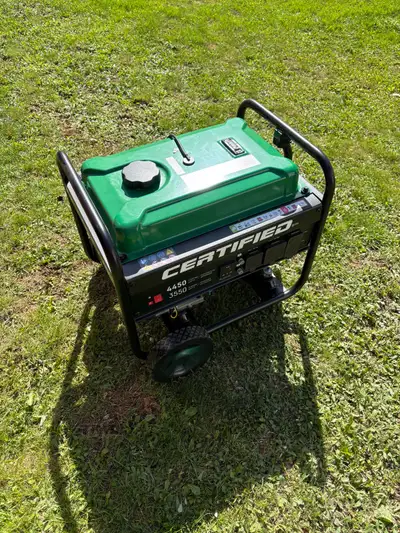 Certified Generator 4450 starting watts with RV plug. Bought in December 2025 to have in case of pow...