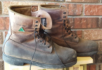 Men’s Insulated Green Patch Work Boots Size 12