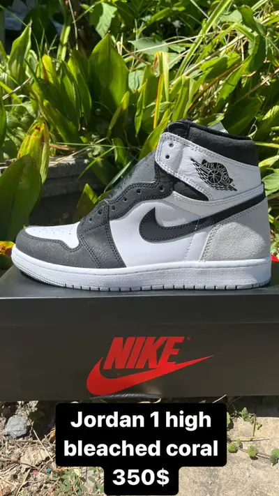 Air jordan 1 bleached coral size 9 mens, View more
