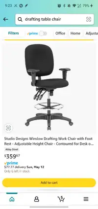 Drafting table chair 