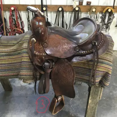 14” Western Rawhide Pleasure Saddle, View more