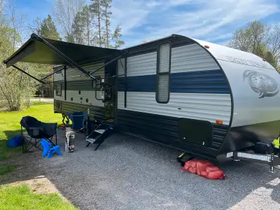 I'm selling my 2021 Grey Wolf travel trailer, a fantastic RV for family adventures. This used traile...