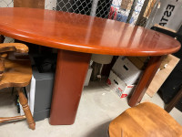 Brown Oval office table  