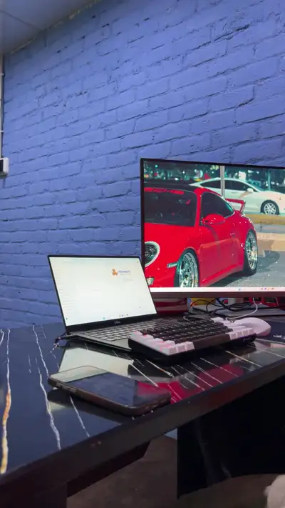 This is a used Dell laptop with a screen and keyboard, perfect for everyday use. The laptop is in go...