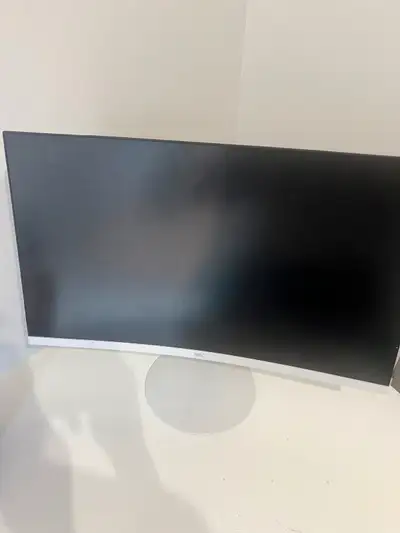 60hz HKC unused monitor, perfect condition , screen size medium , silver and white with surrounding...