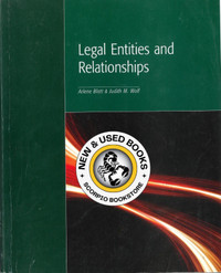 Legal Entities and Relationships Wolf 9781552395745