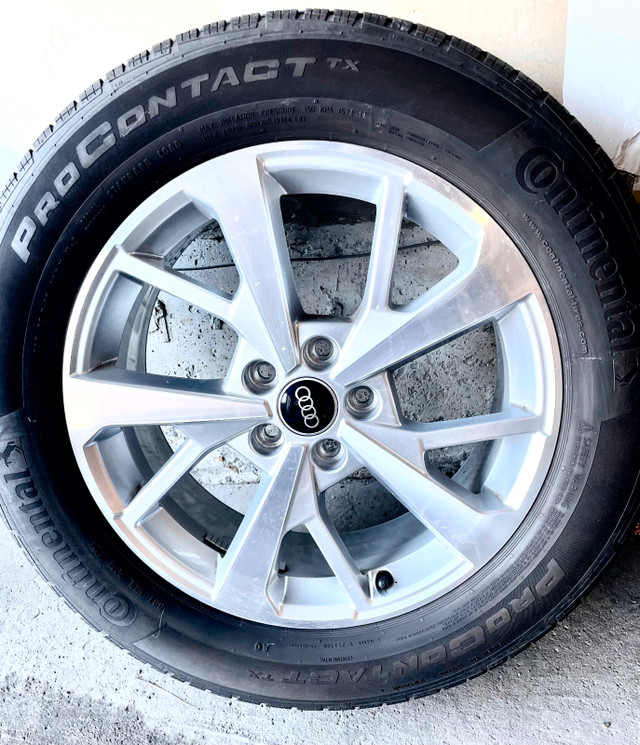 All season tires and original Audi Alloy Rim - 2022 Audi Q3 in Tires & Rims in City of Toronto - Image 2