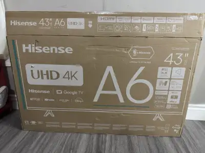 Hisense A6 4K 43” Google TV, View more