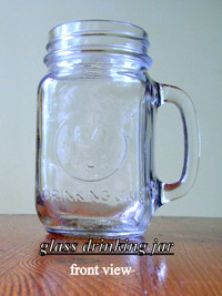 Vintage Canada “County Fair Drinking Glass”, clear glass mug