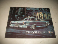 1962 CHRYSLER DELUXE SALES BROCHURE. CANADIAN ISSUE.