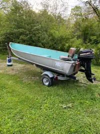 13 foot aluminum boat with 9.9 motor