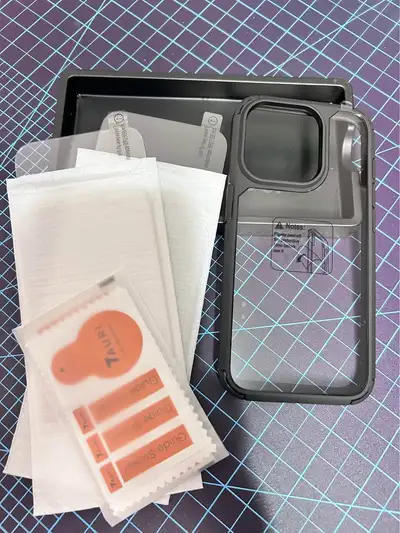 iPhone 15 Pro Case with 2pcs screen protector, View more