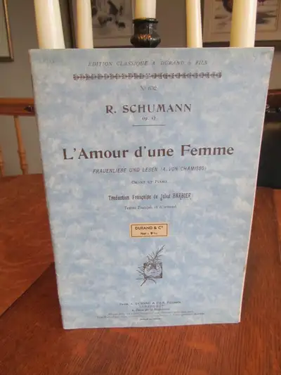 Vintage Piano L'amour d'une femme  PARTITION  musicale, View more