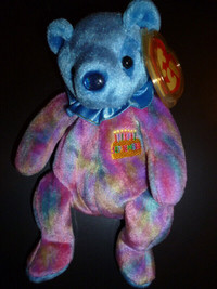 September Birthday Bear  Retired Ty Beanie Baby with tag