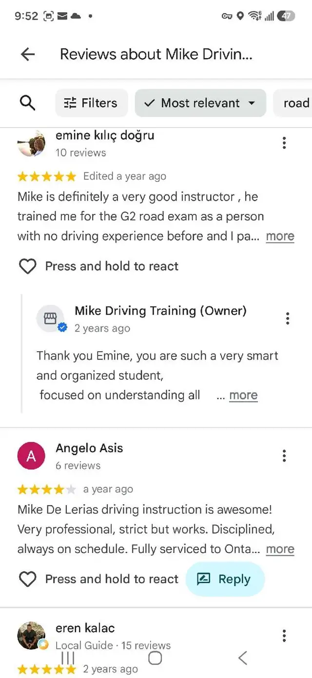 EXPERT PRIVATE CERTIFIED DRIVING INSTRUCTOR IN MISSISSAUGA557922241091348482